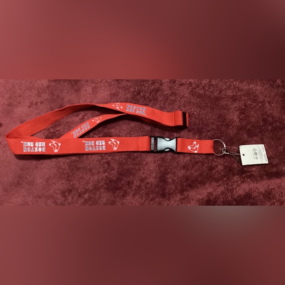 MLB Boston Red Sox Red Lanyard With Safety Latch